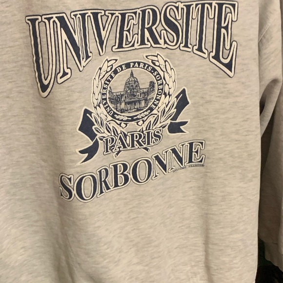SOLD! XL Universite de Paris , Sorbonne sweatshirt - Picture 5 of 8